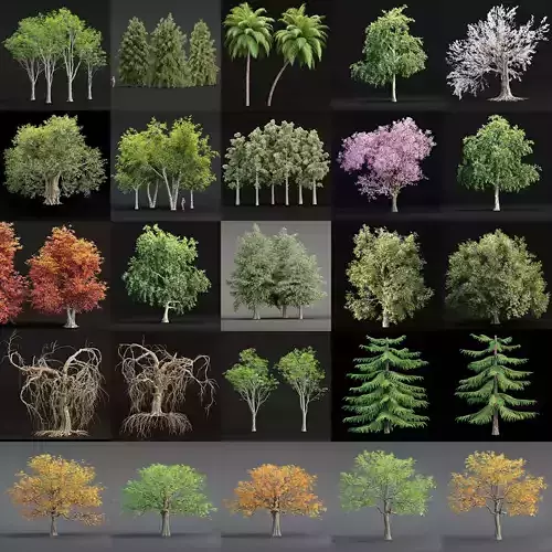 Ultimate 3D Tree Collection Over 100Types 