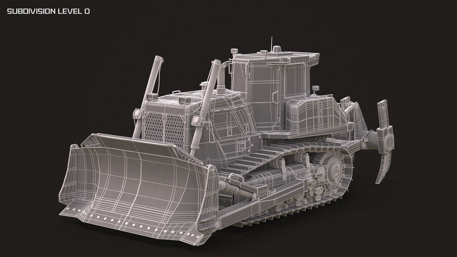 Komatsu D155AXi 3D model_12
