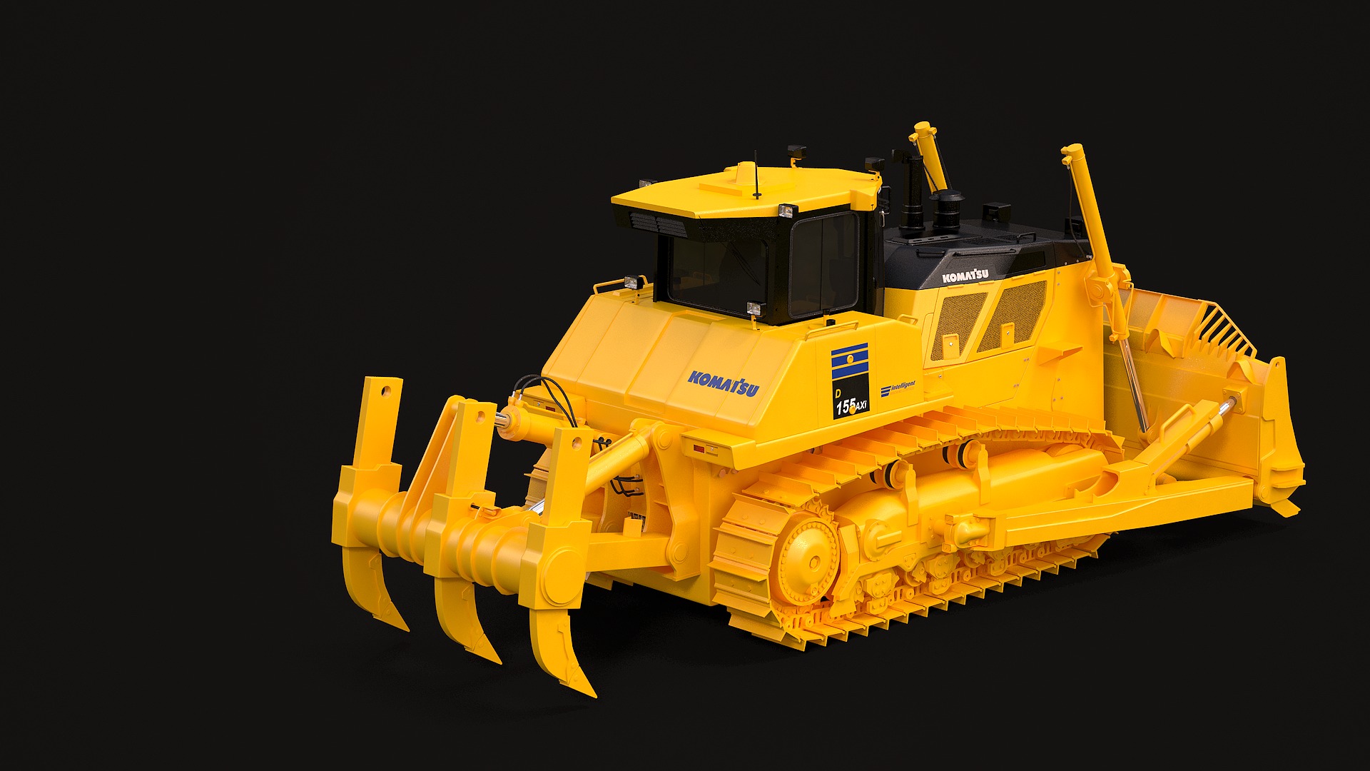 Komatsu D155AXi 3D model_6