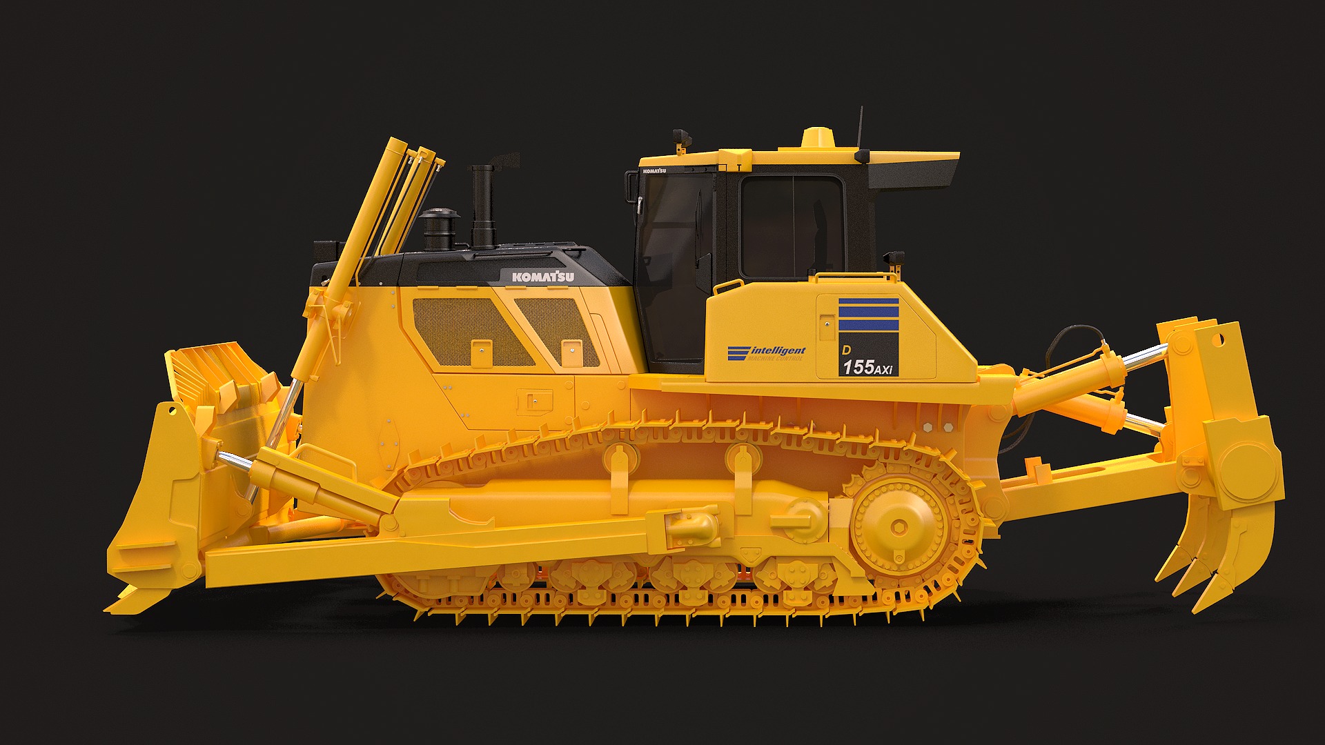 Komatsu D155AXi 3D model_4