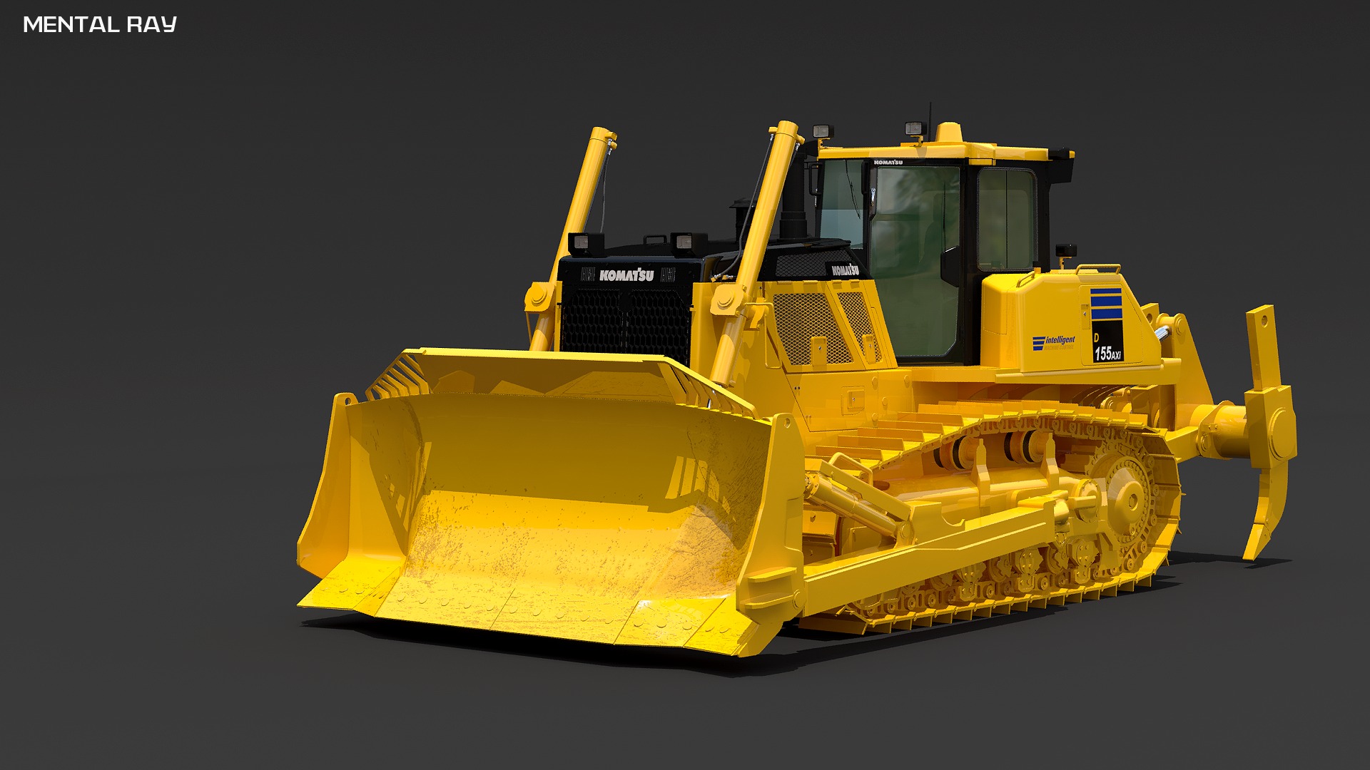 Komatsu D155AXi 3D model_2