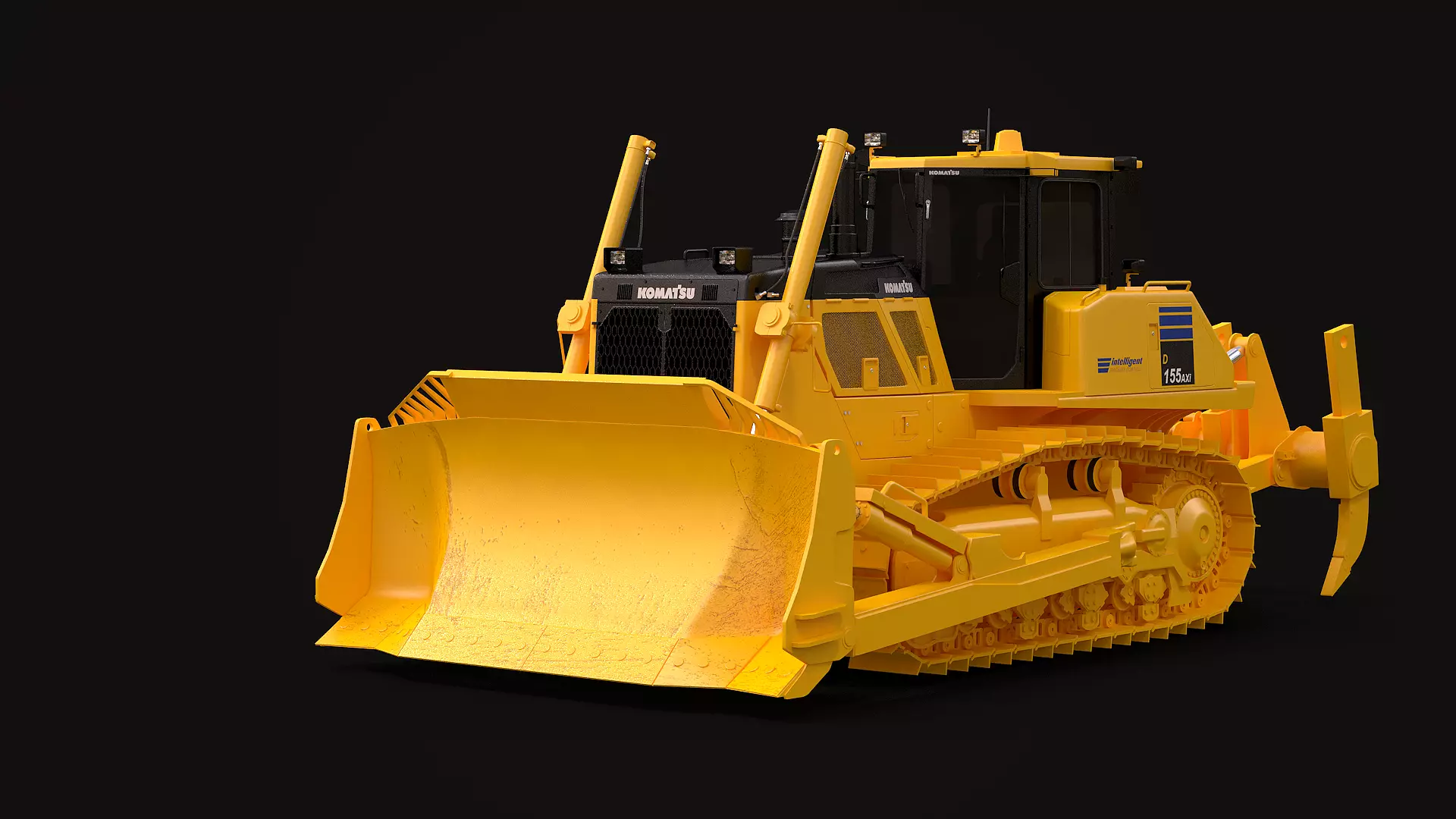 Komatsu D155AXi 3D model_0