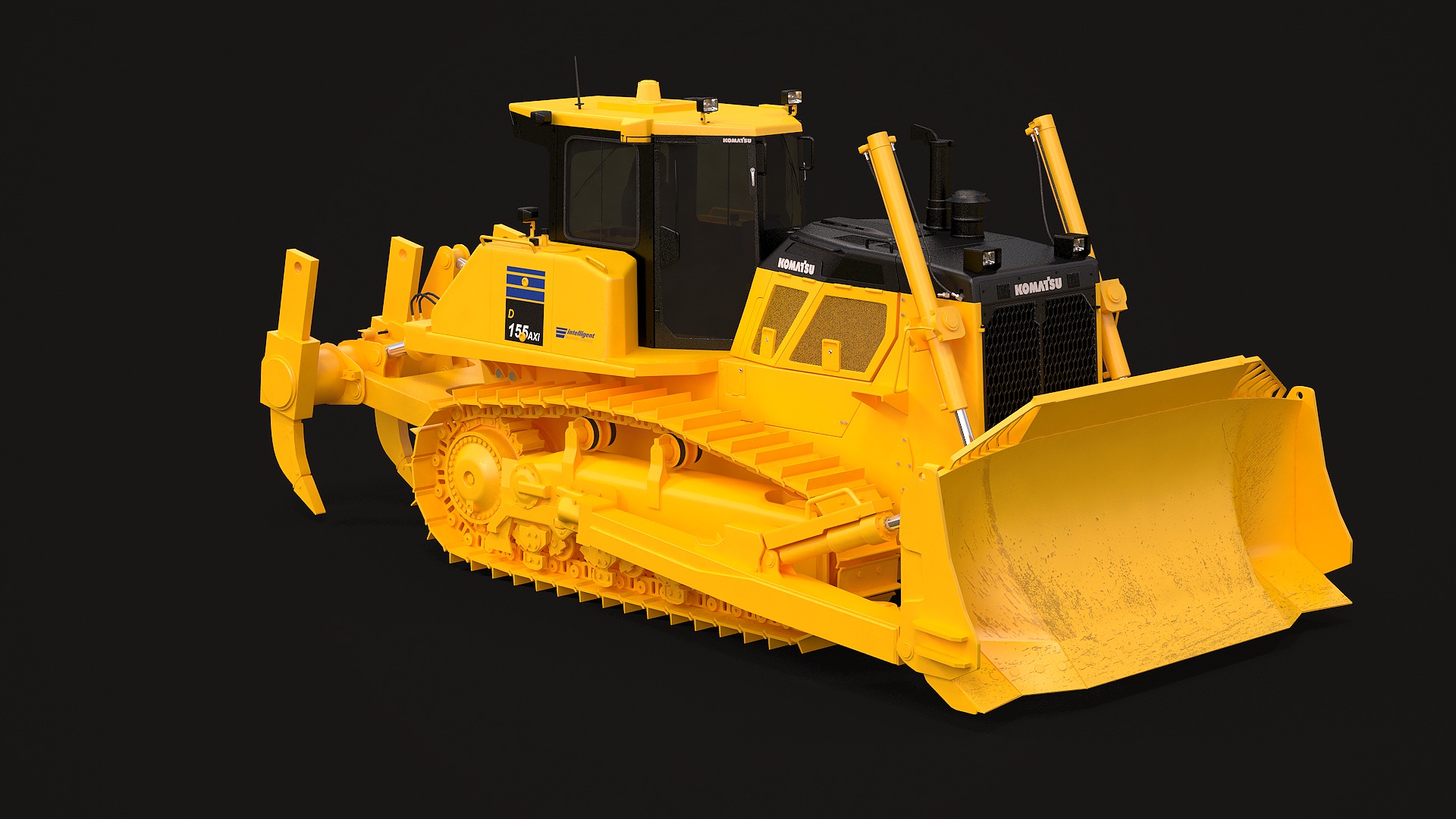 Komatsu D155AXi 3D model_8