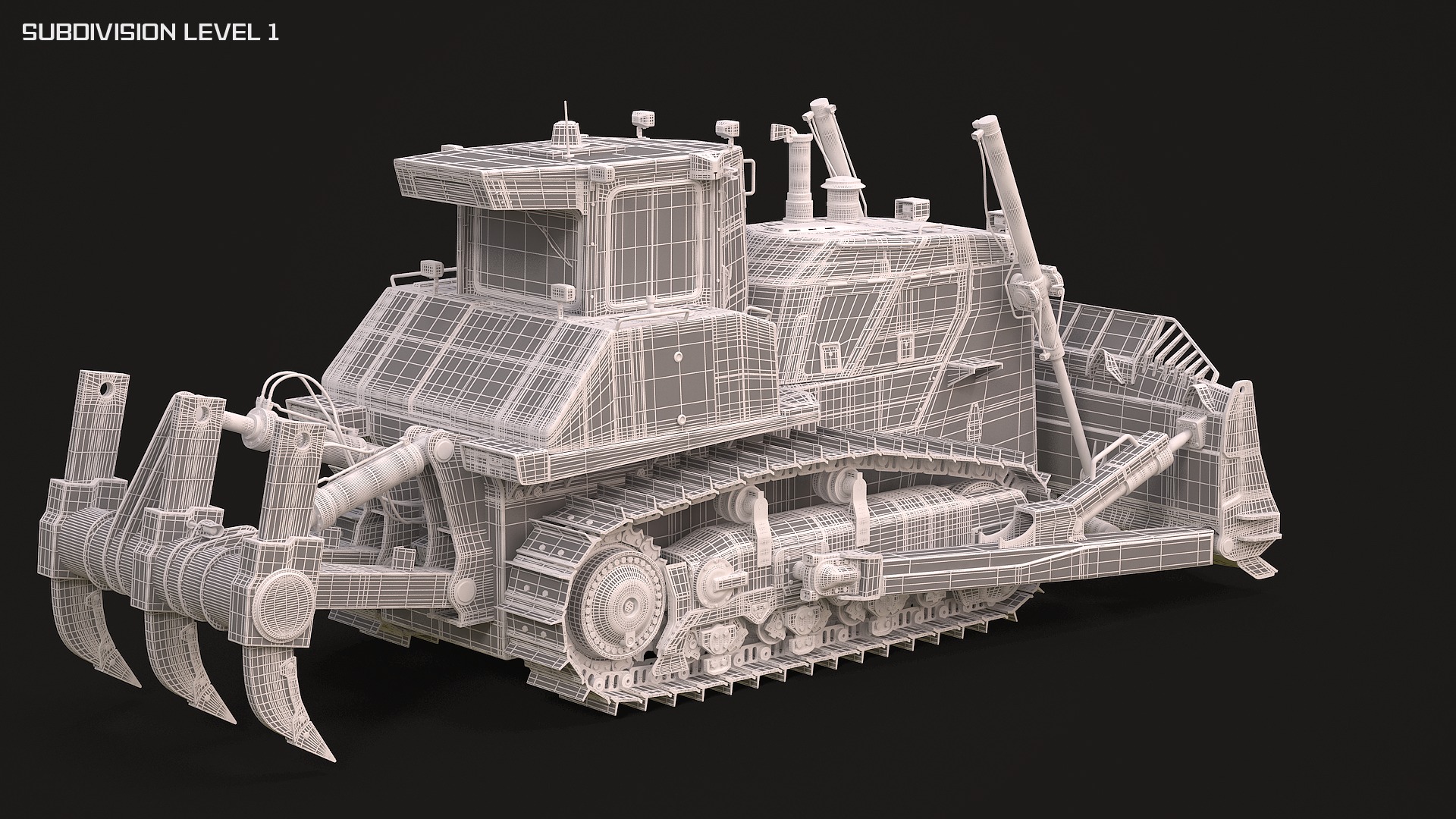 Komatsu D155AXi 3D model_15