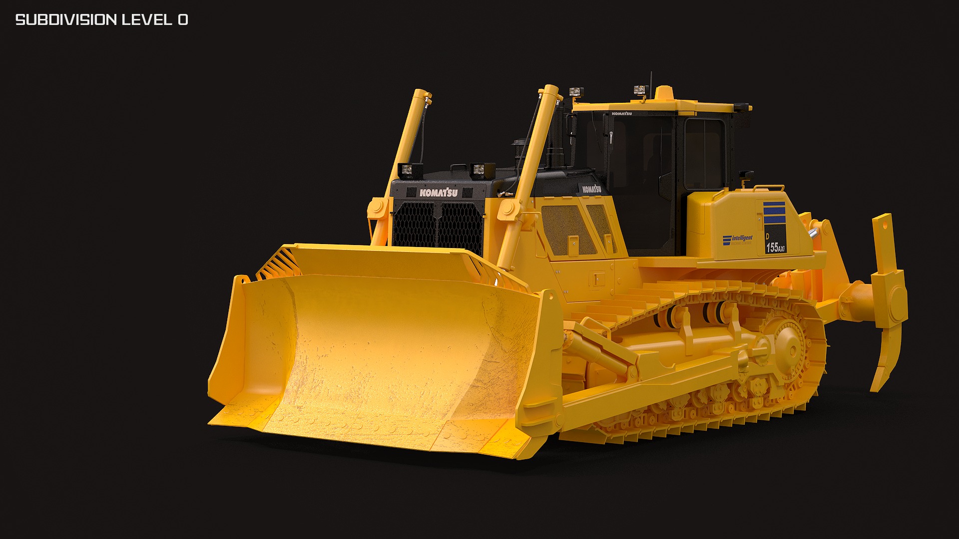 Komatsu D155AXi 3D model_3