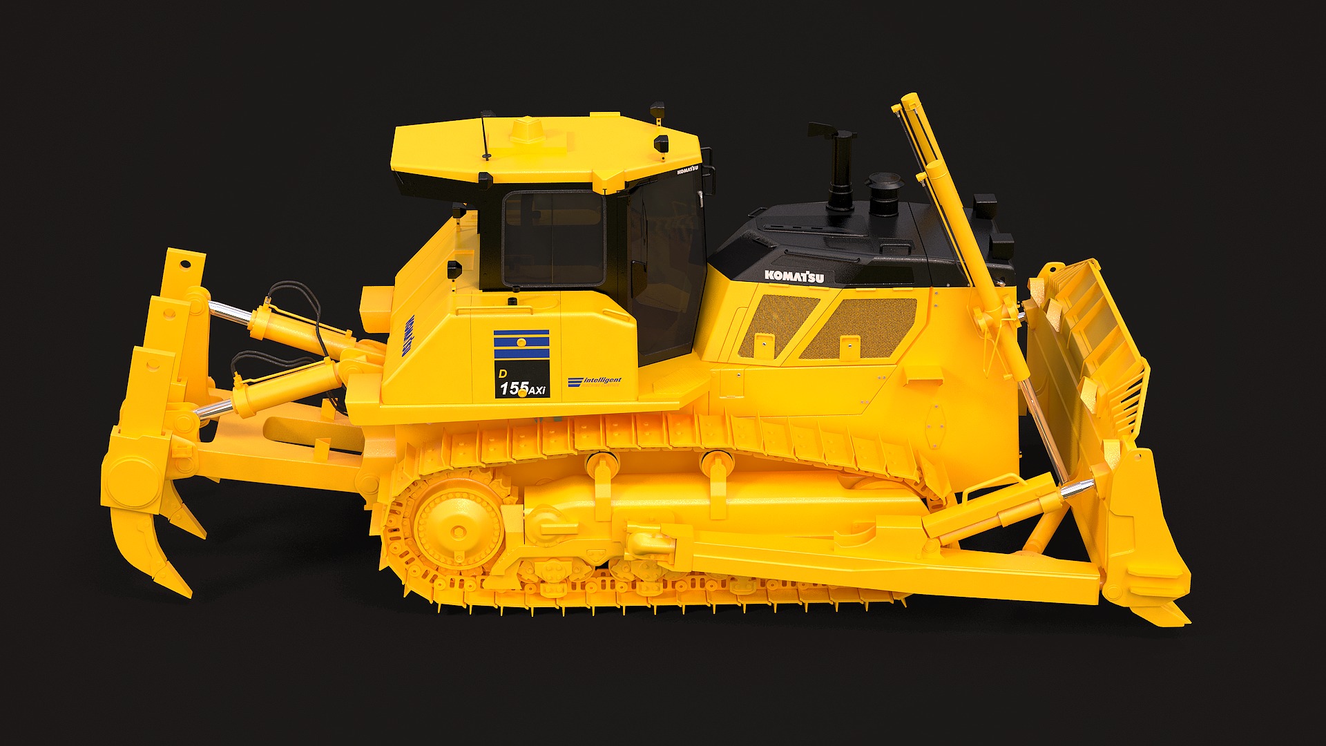 Komatsu D155AXi 3D model_7
