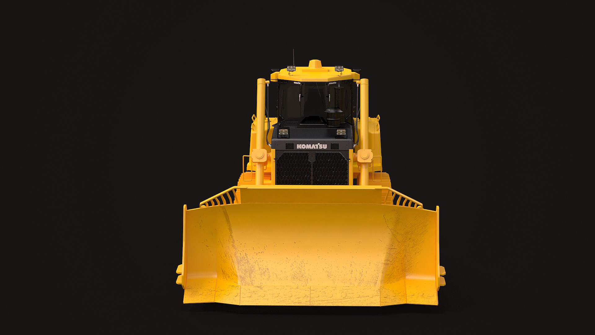 Komatsu D155AXi 3D model_9