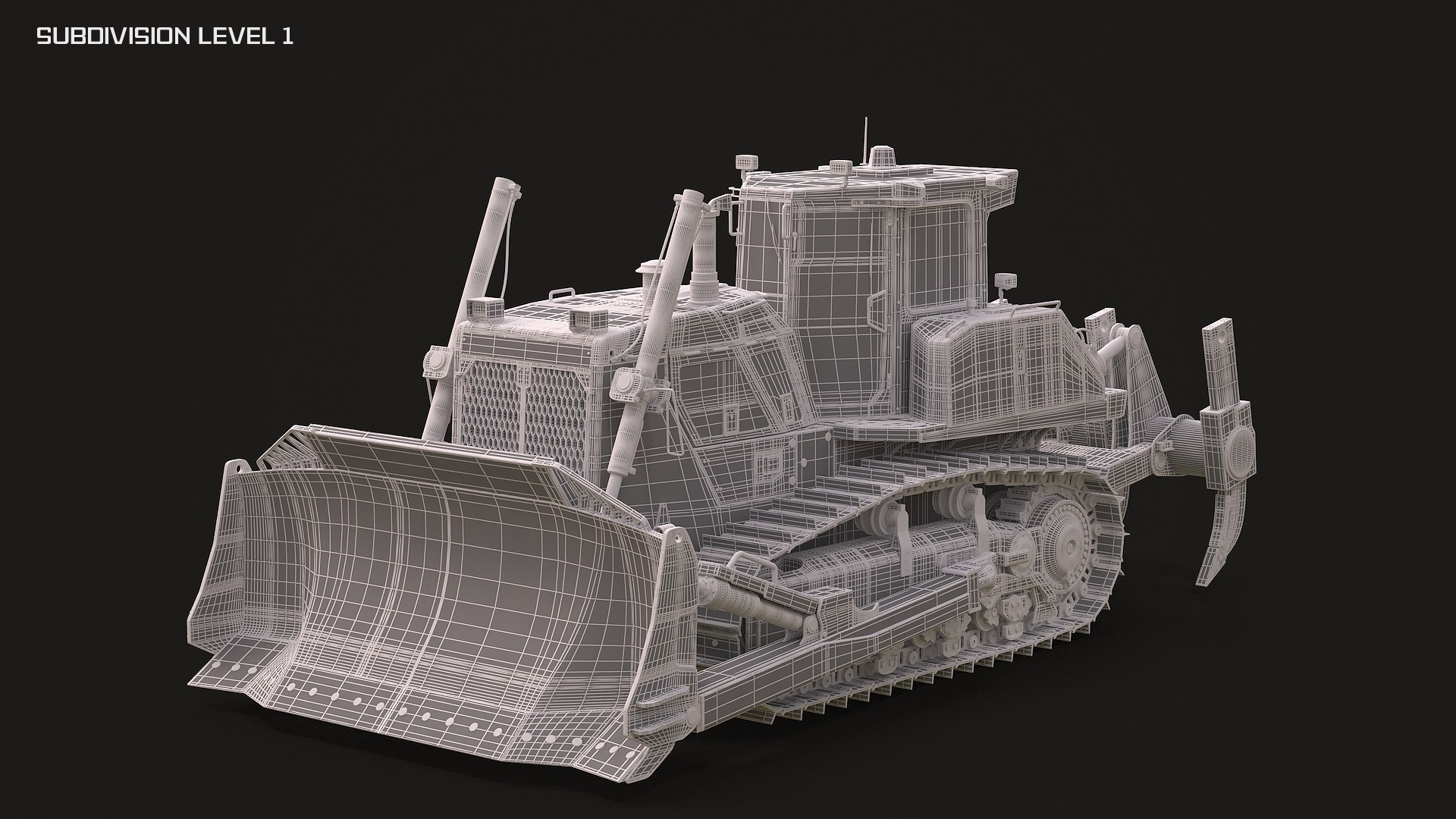 Komatsu D155AXi 3D model_13