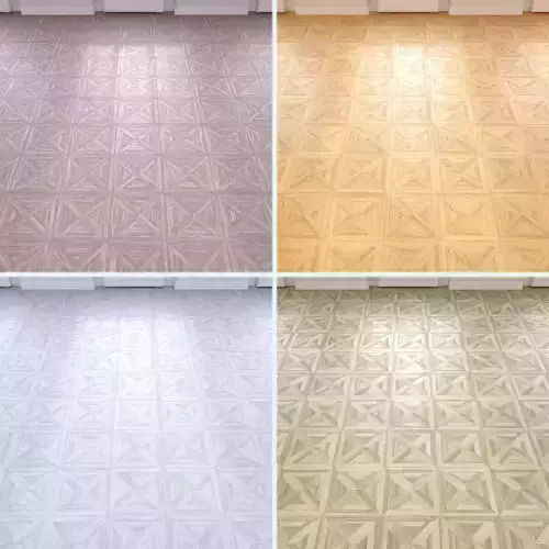Parquet - Laminate - Wooden floor 4 in 1 Low-poly 3D model