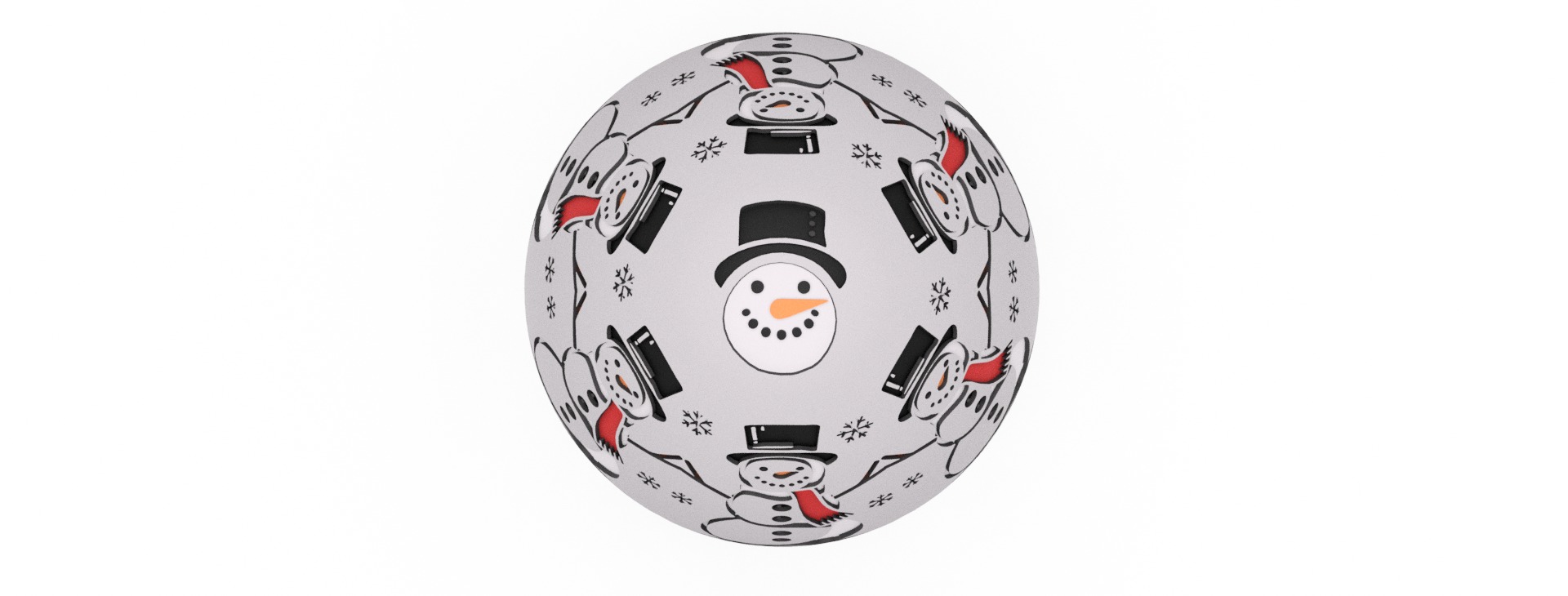 Jacky Frosts Snow Fight Egg Embossed and Debossed 3D print model_3