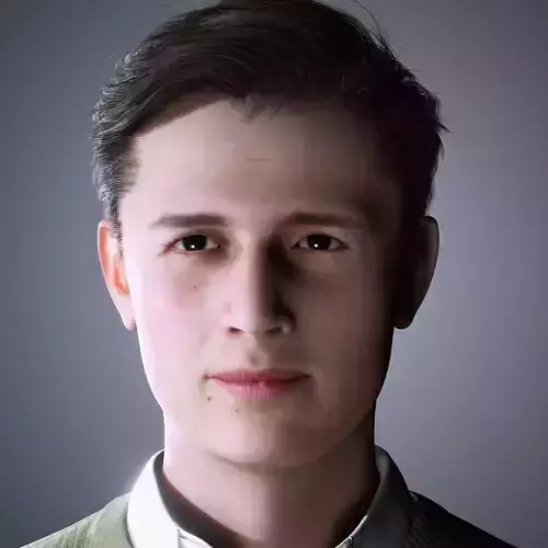 Ansel Elgort Character 3D Model Low-poly 3D model