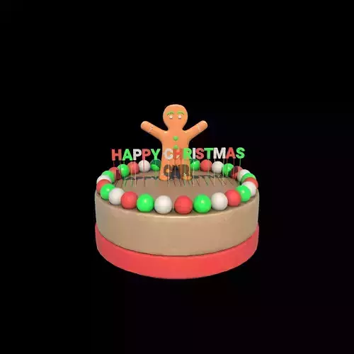 Christmas cake  3D model