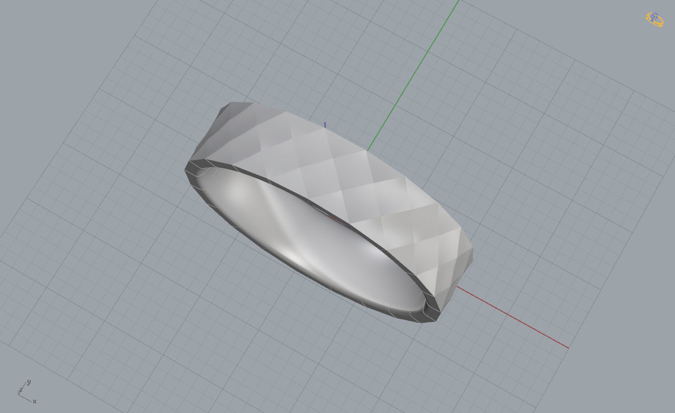 Wedding Band Hammered 3D print model_8