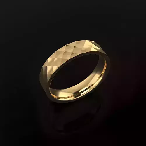 Wedding Band Hammered