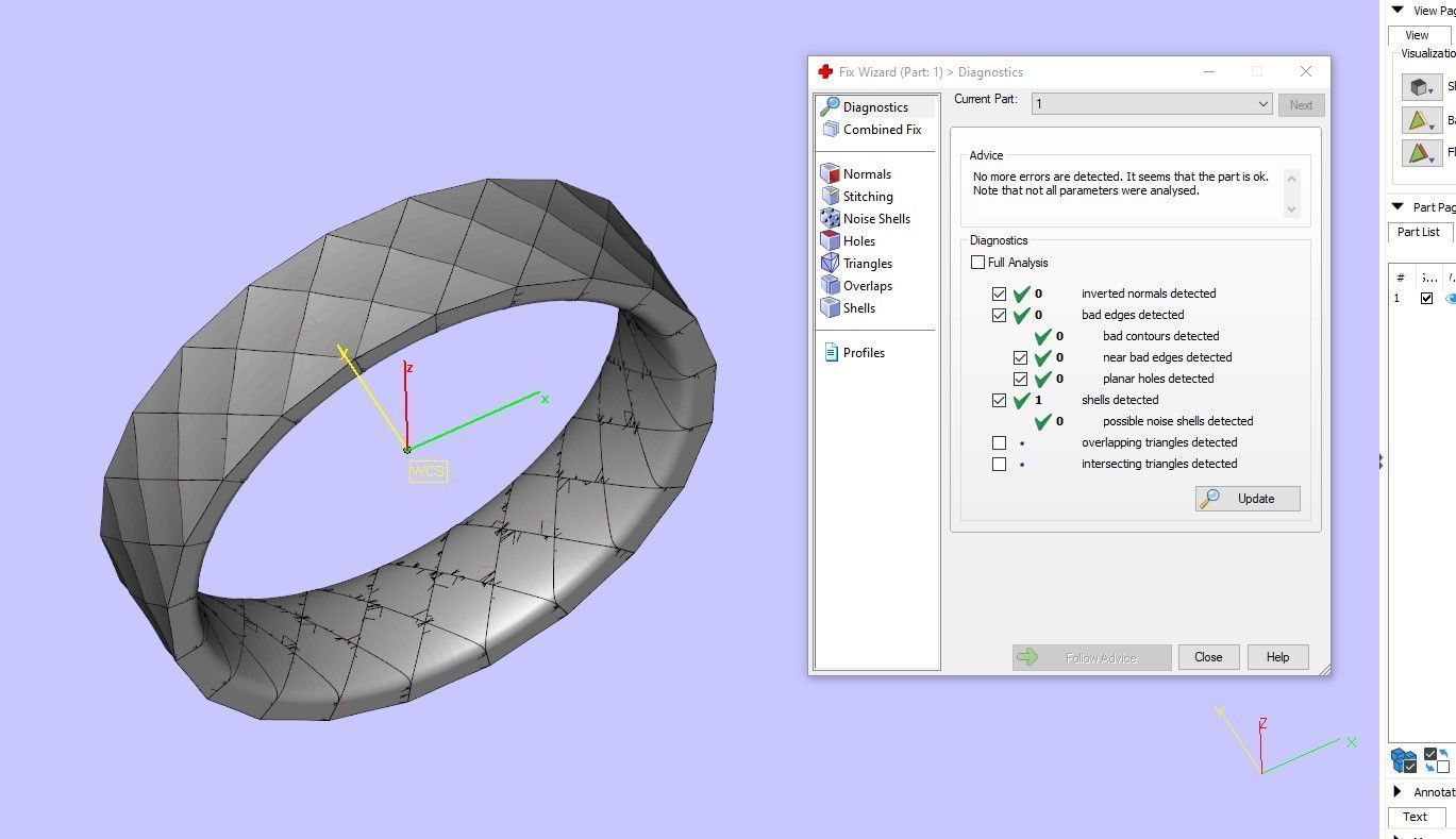 Wedding Band Hammered 3D print model_4