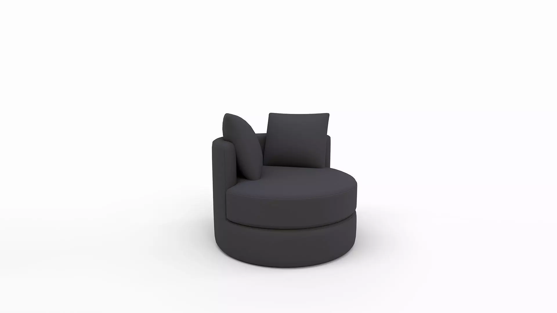 Balboa Upholstered Swivel Armchair 3D model_0