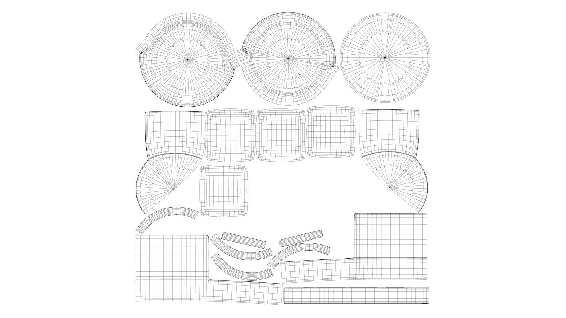 Balboa Upholstered Swivel Armchair 3D model_7