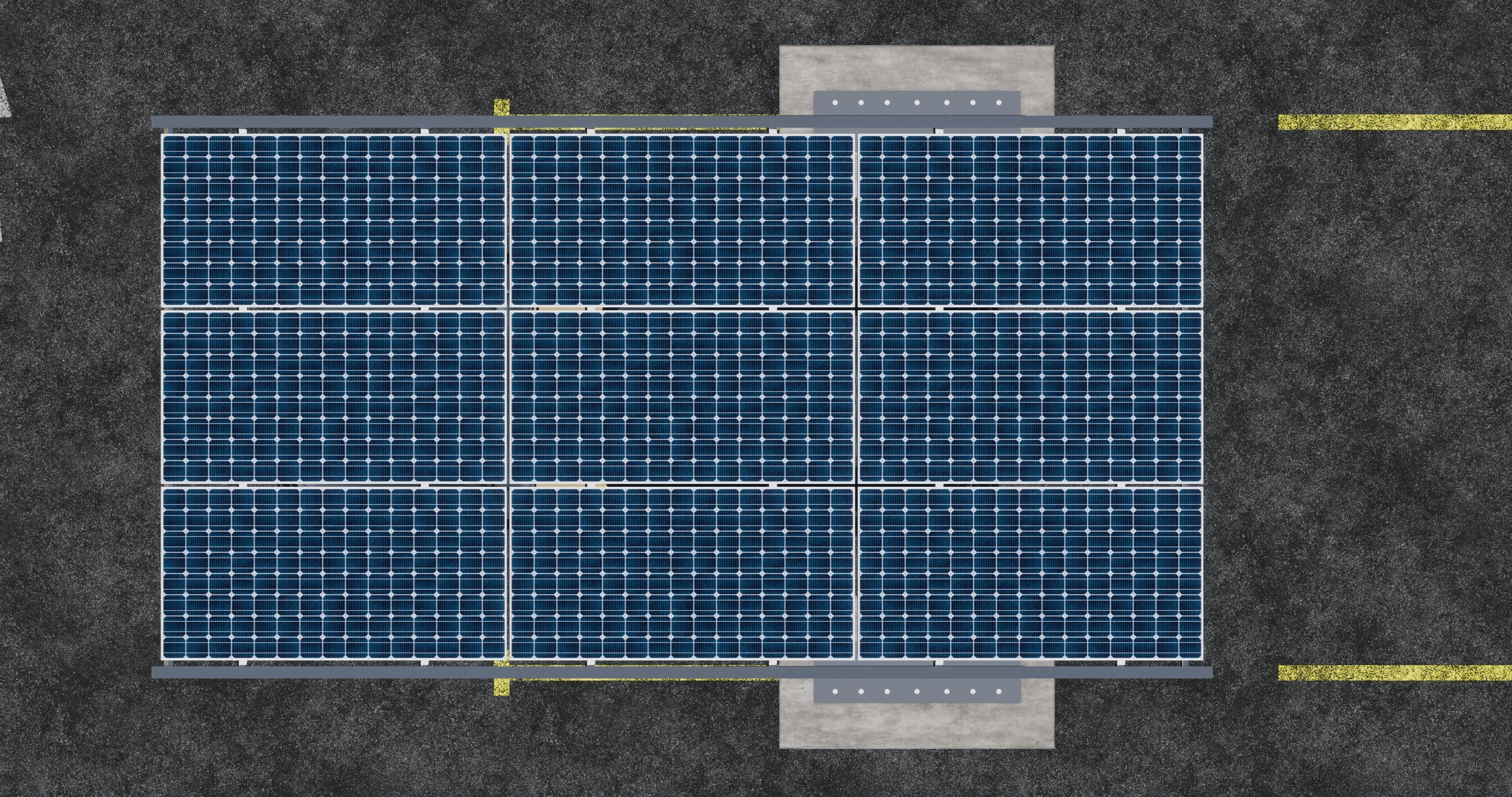 TRIPLE L TYPE MODERN SOLAR CARPORT TYPE-14 3D model_18
