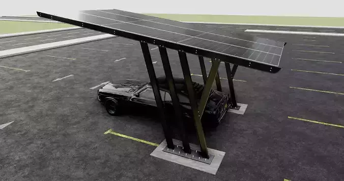TRIPLE L TYPE MODERN SOLAR CARPORT TYPE-14