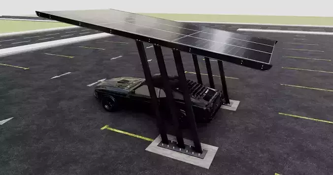TRIPLE L TYPE MODERN SOLAR CARPORT TYPE-15
