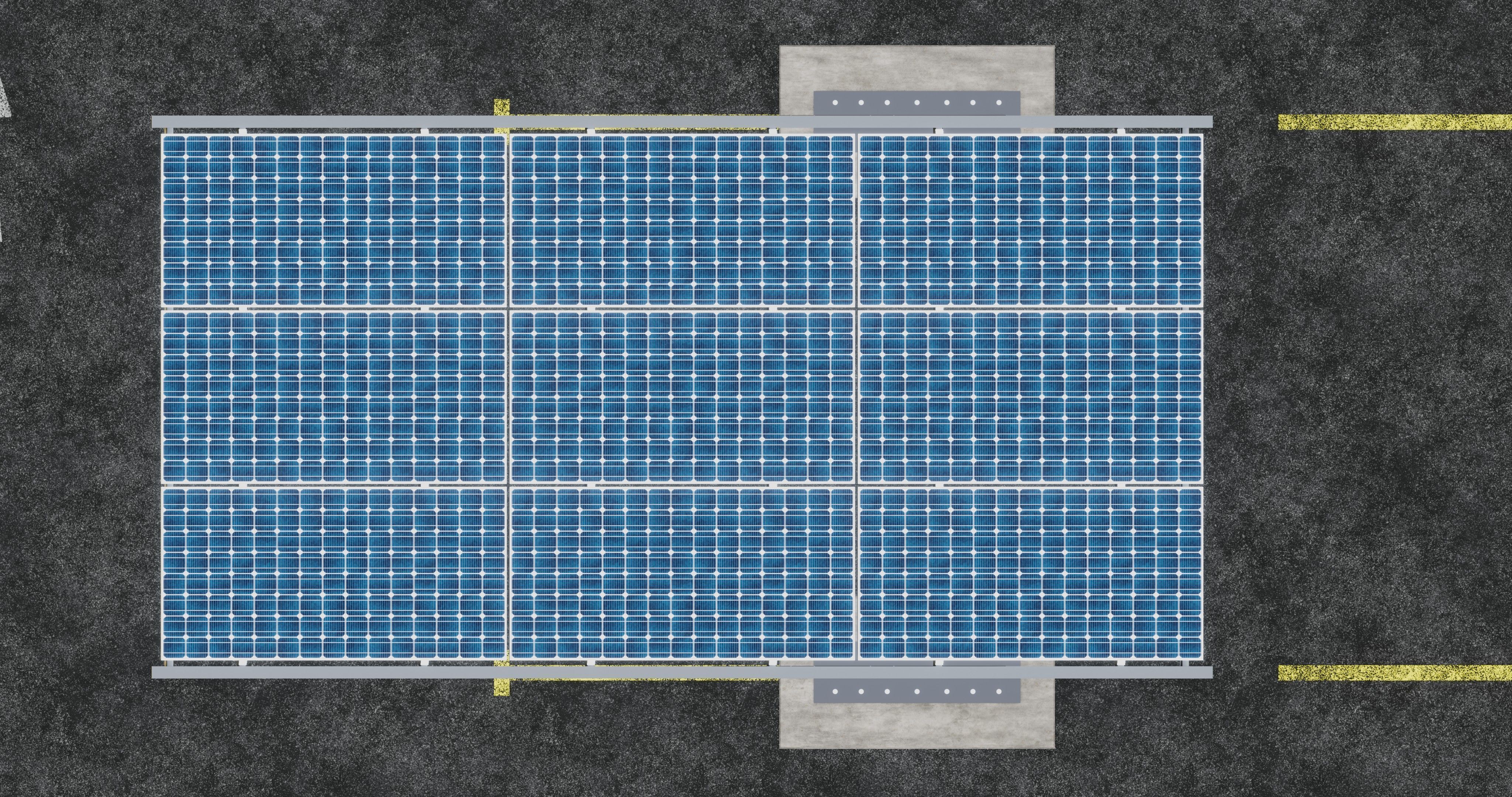 TRIPLE L TYPE MODERN SOLAR CARPORT TYPE-15 3D model_17