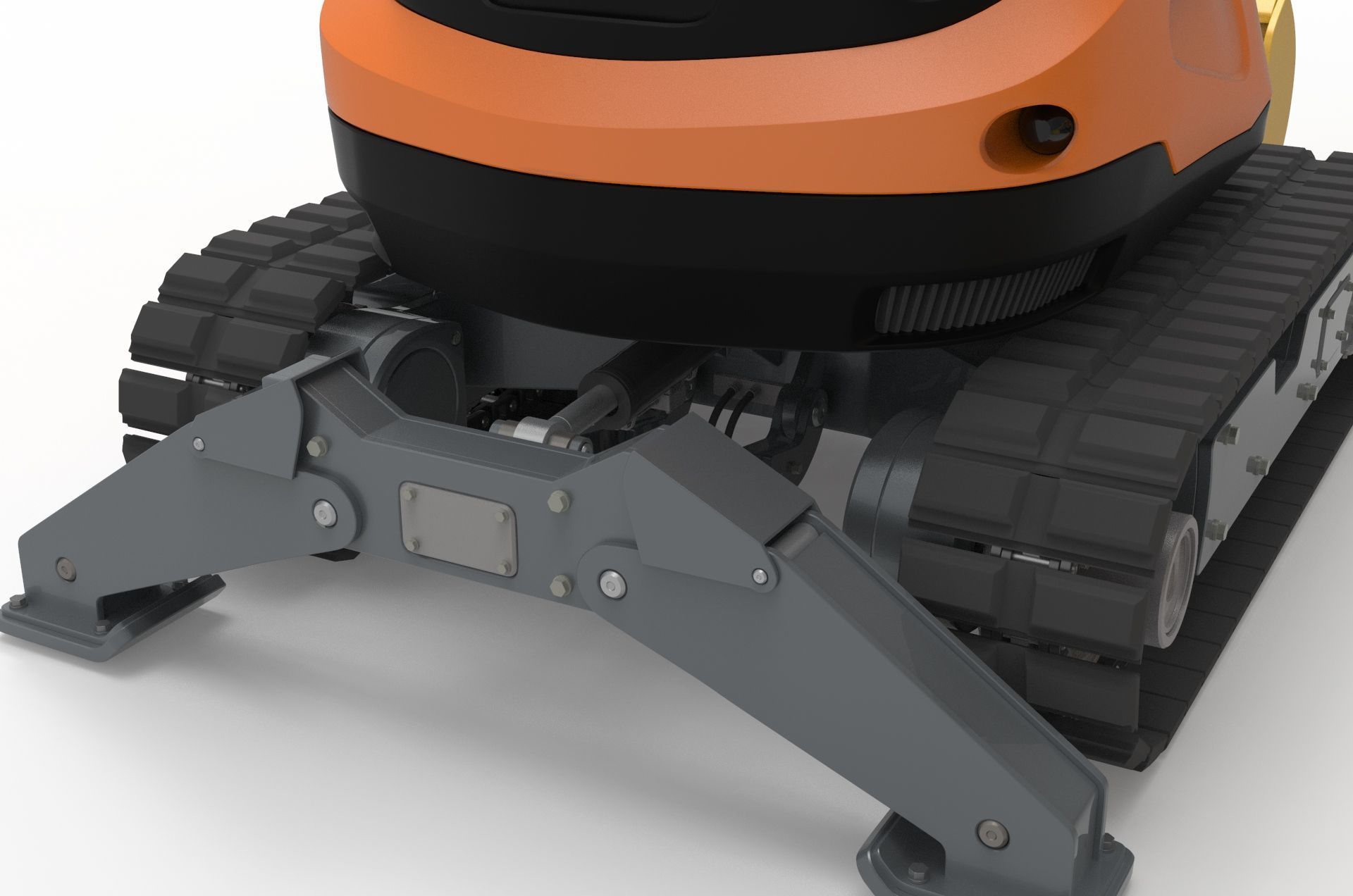 Excavator-remote controlled demolition robots  3D model_14