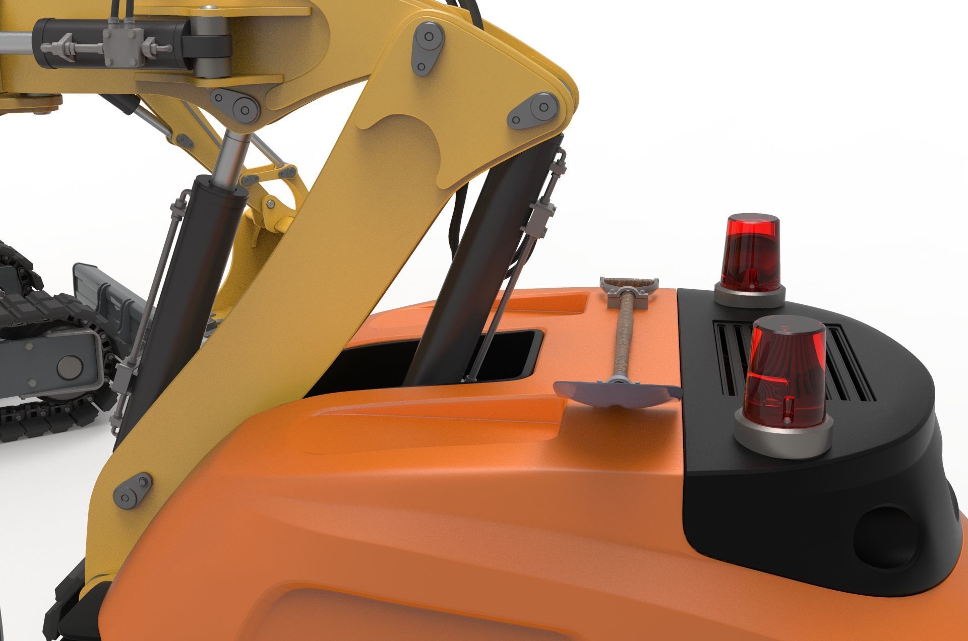 Excavator-remote controlled demolition robots  3D model_17