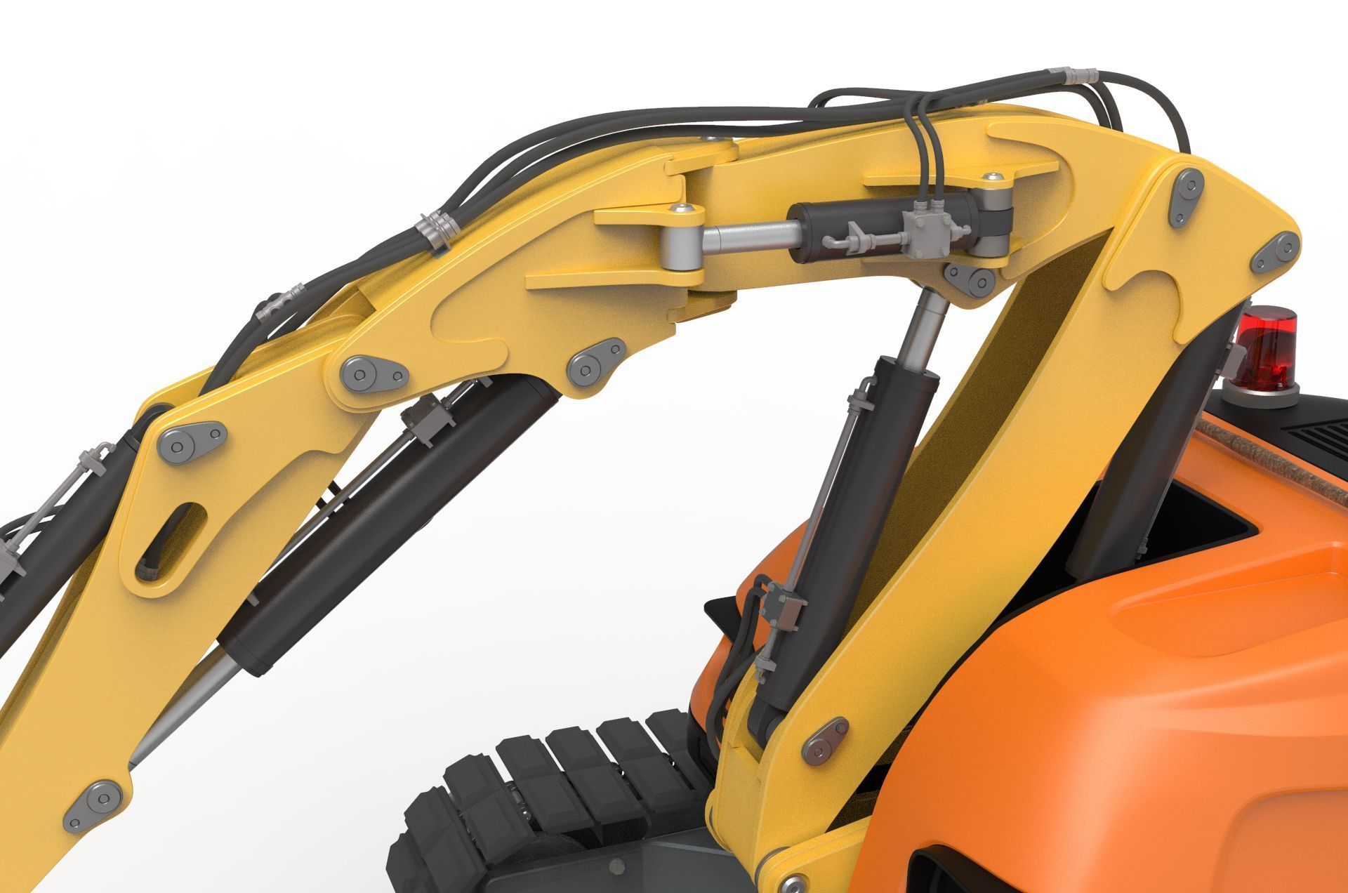 Excavator-remote controlled demolition robots  3D model_8