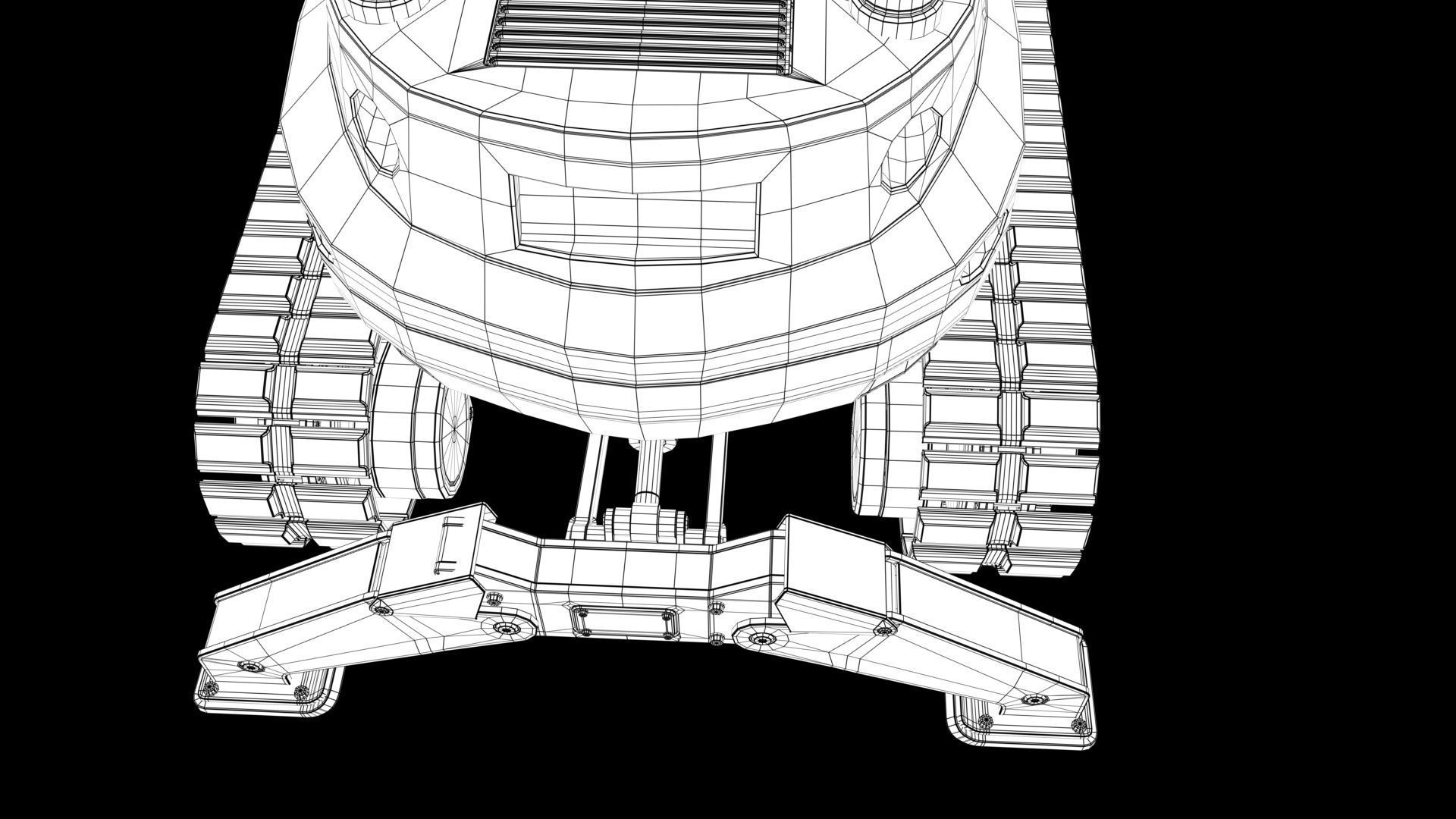 Excavator-remote controlled demolition robots  3D model_30