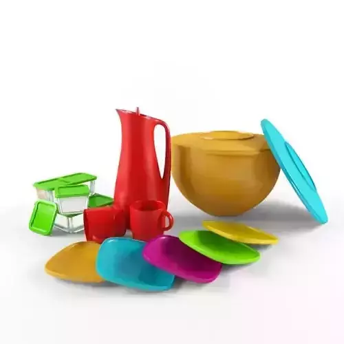 Plastic Objects Free 3D model