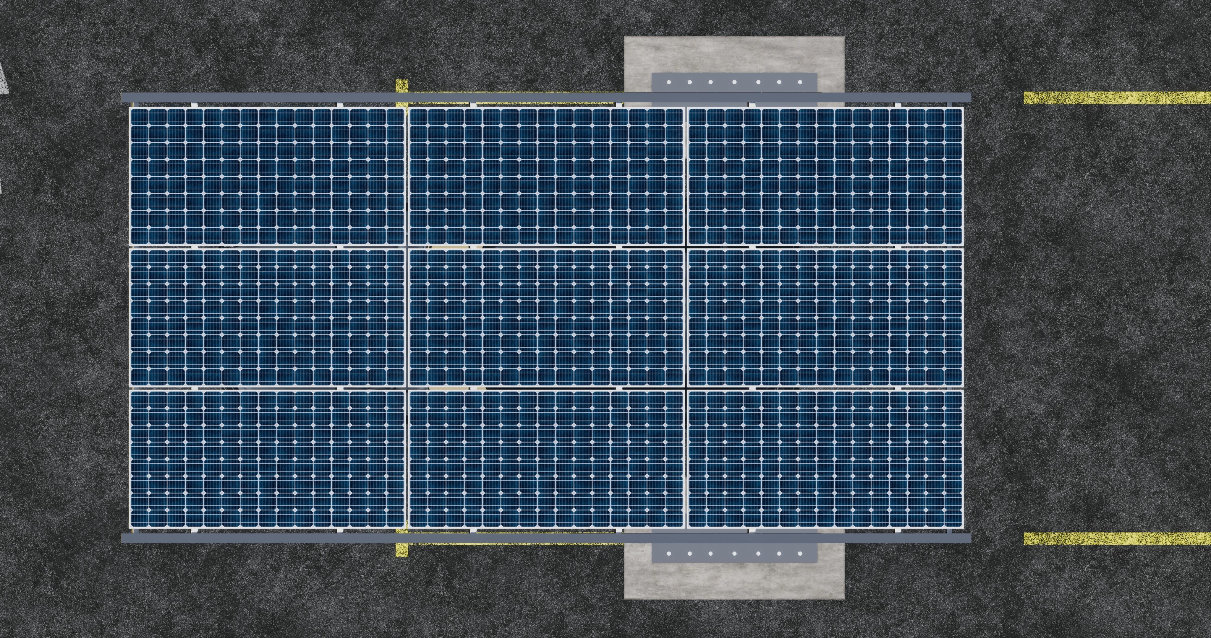 TRIPLE L TYPE MODERN SOLAR CARPORT TYPE-16 3D model_17