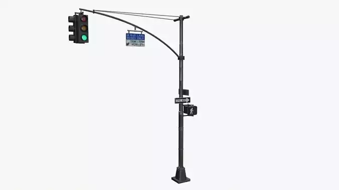 LowPoly Traffic light