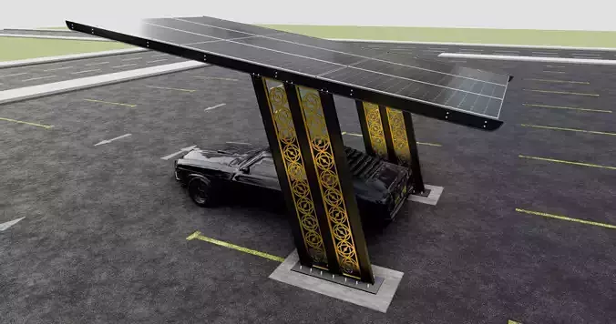 TRIPLE L TYPE MODERN SOLAR CARPORT TYPE-17