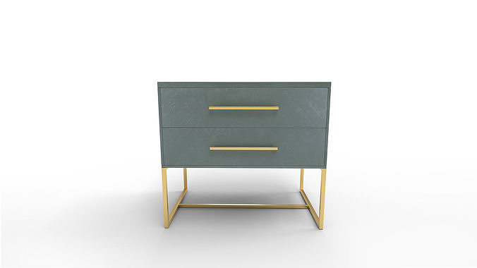 Candelario 2 - Drawer Nightstand 3D model 4