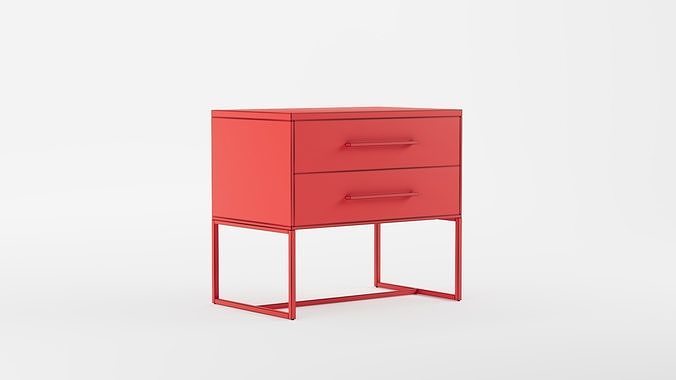Candelario 2 - Drawer Nightstand 3D model 3