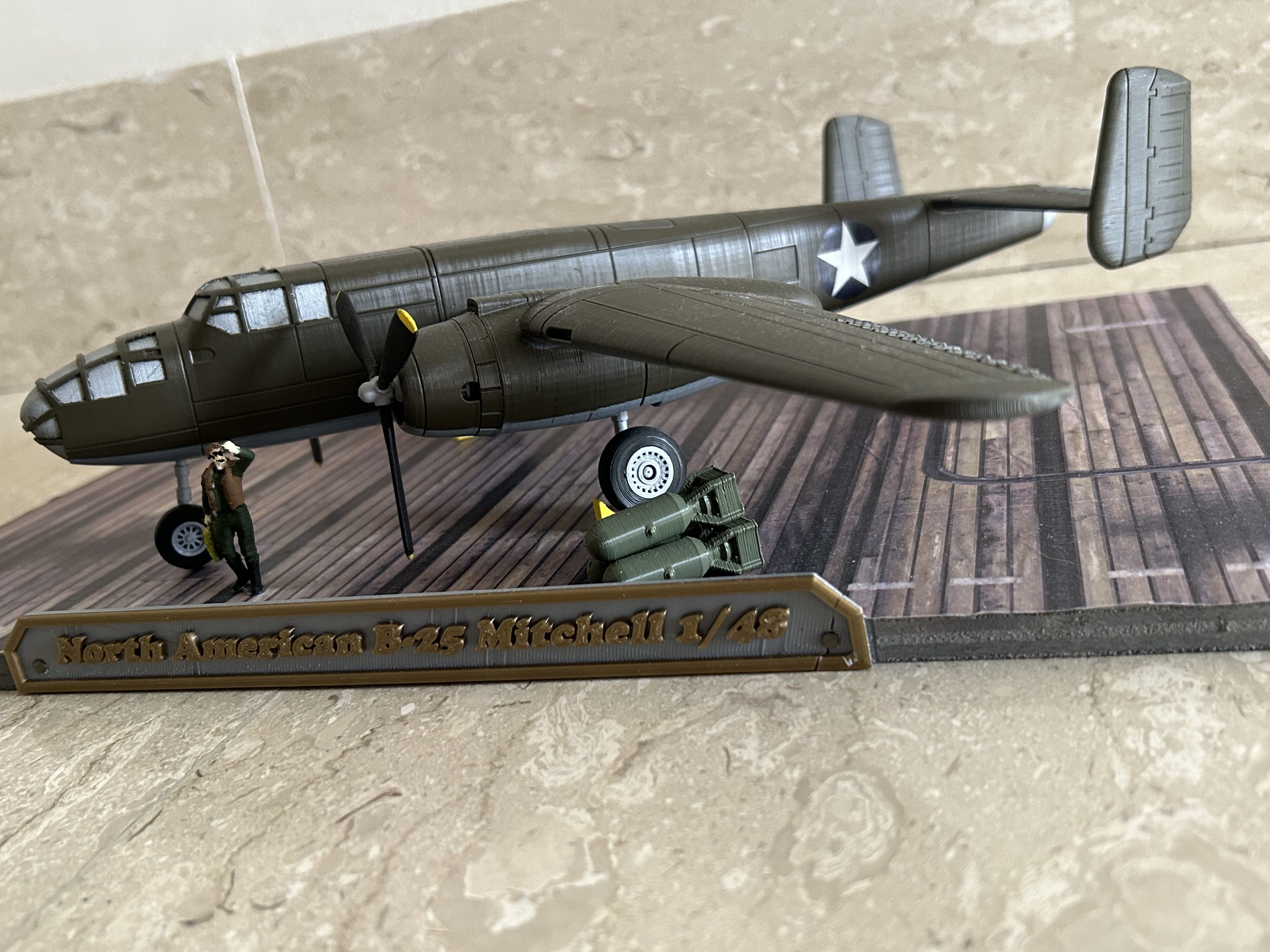 North American B-25 Mitchell 1-48 3D print model_35