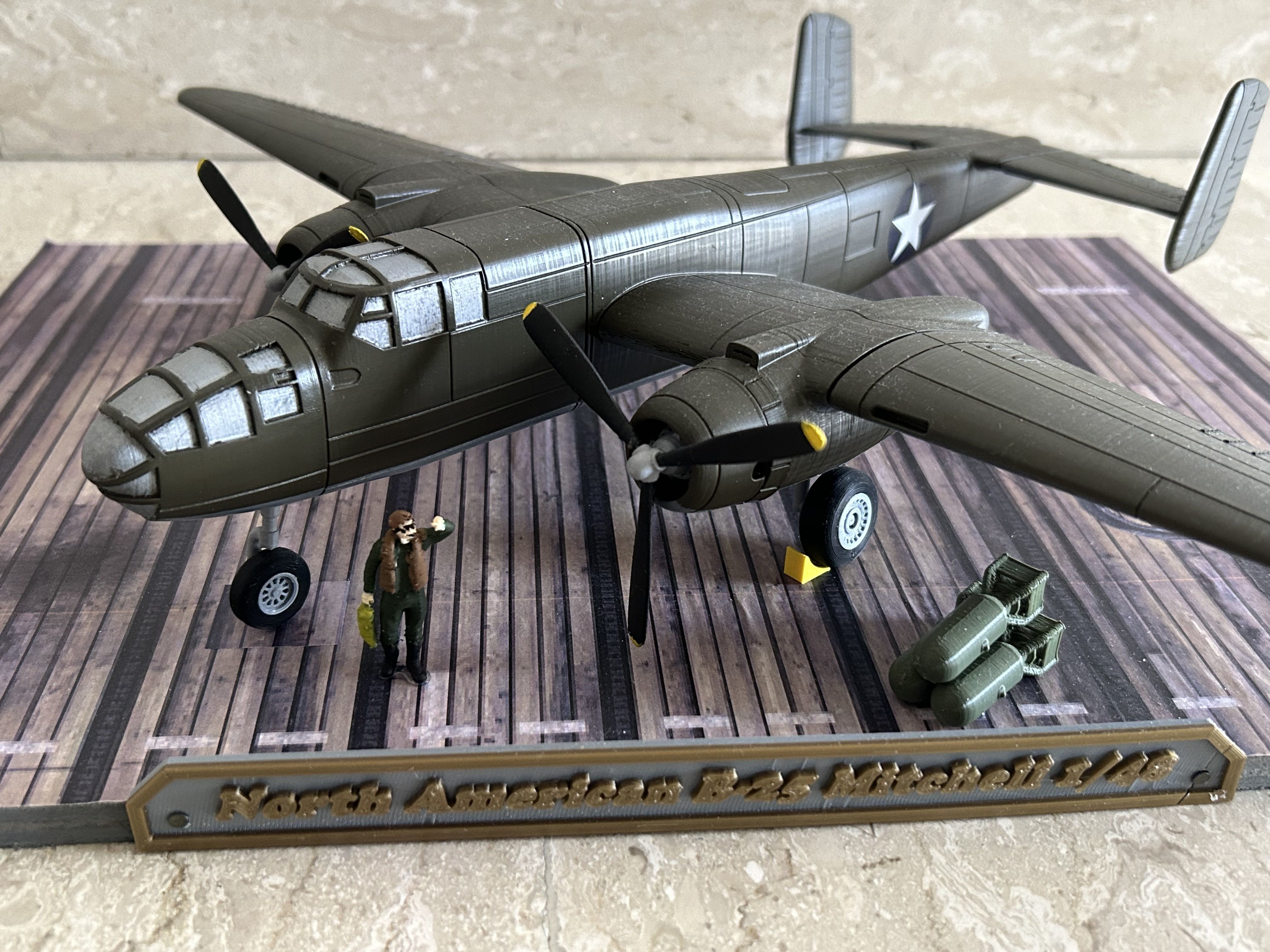 North American B-25 Mitchell 1-48 3D print model_34