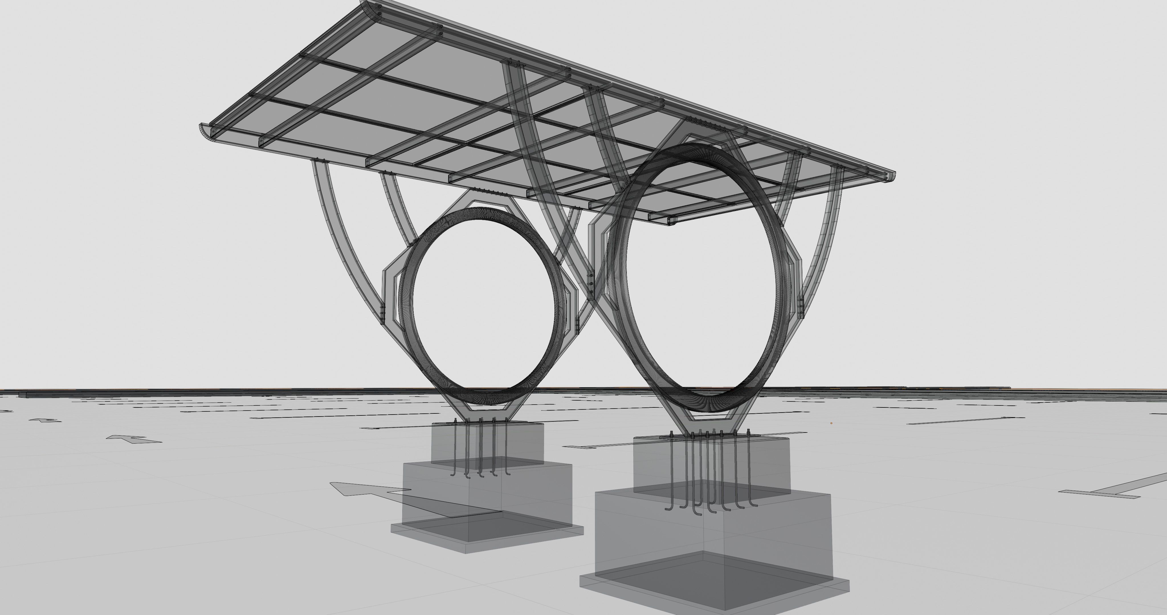 Modern Solar Carport-TEZCAN-Type-2 3D model_20