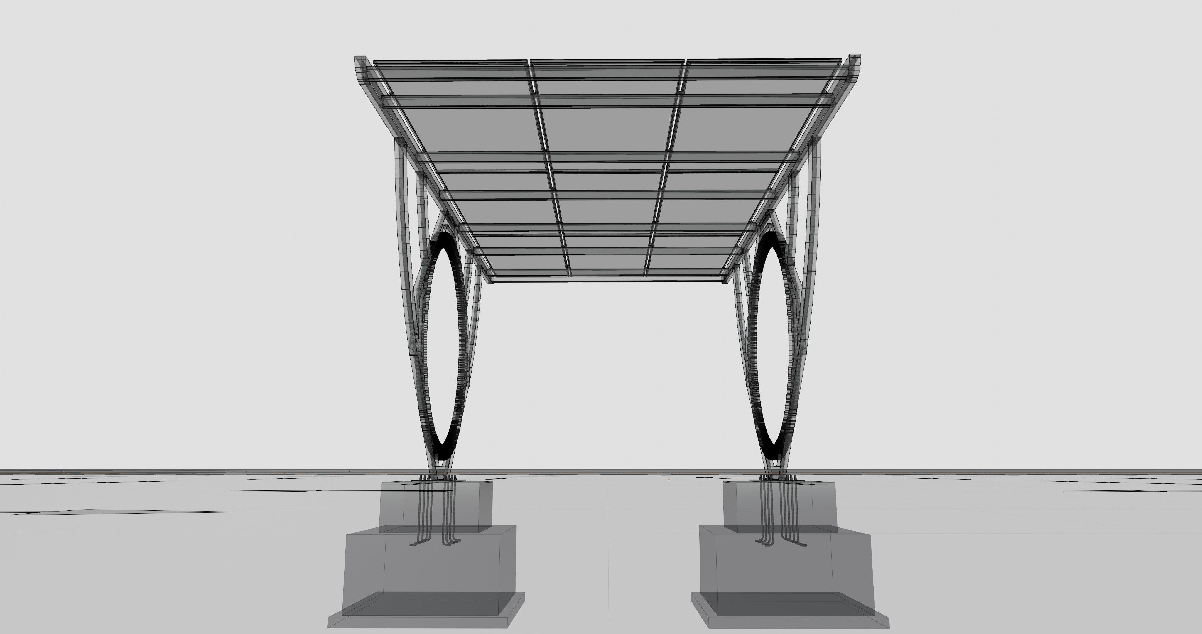 Modern Solar Carport-TEZCAN-Type-2 3D model_21