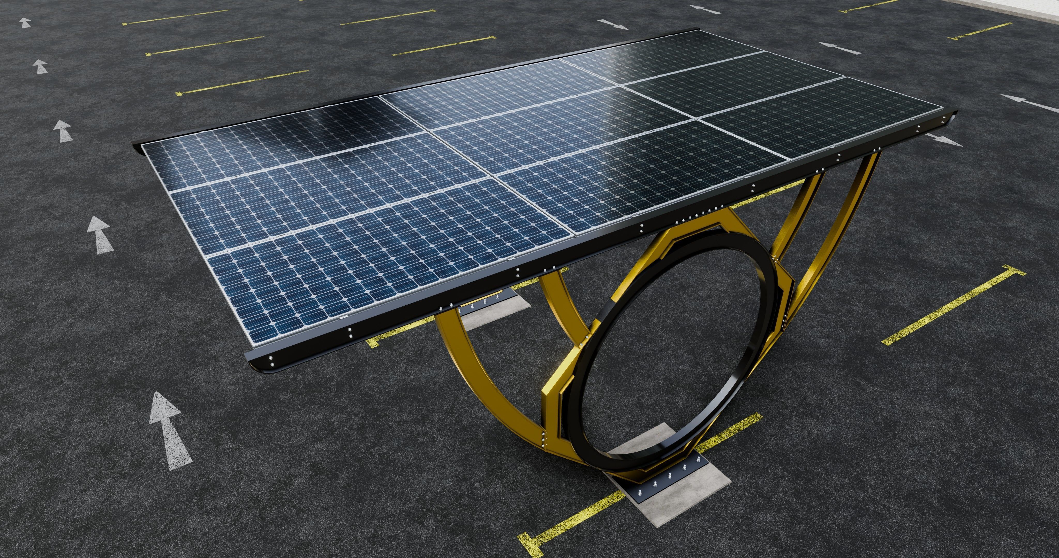 Modern Solar Carport-TEZCAN-Type-2 3D model_4