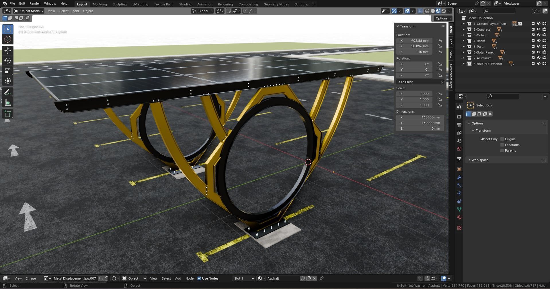 Modern Solar Carport-TEZCAN-Type-2 3D model_22