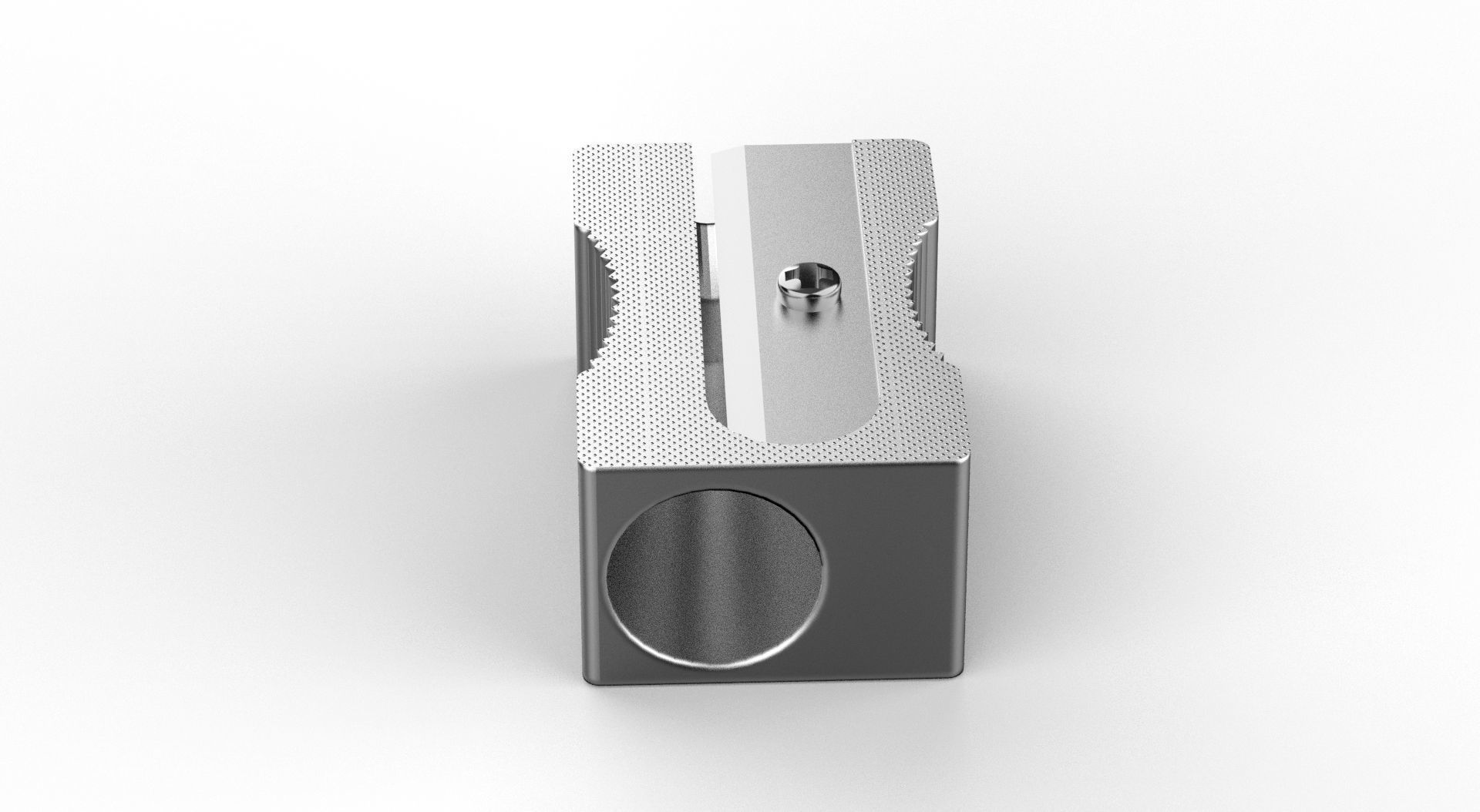 Metal Sharpener one Hole 3D model_27