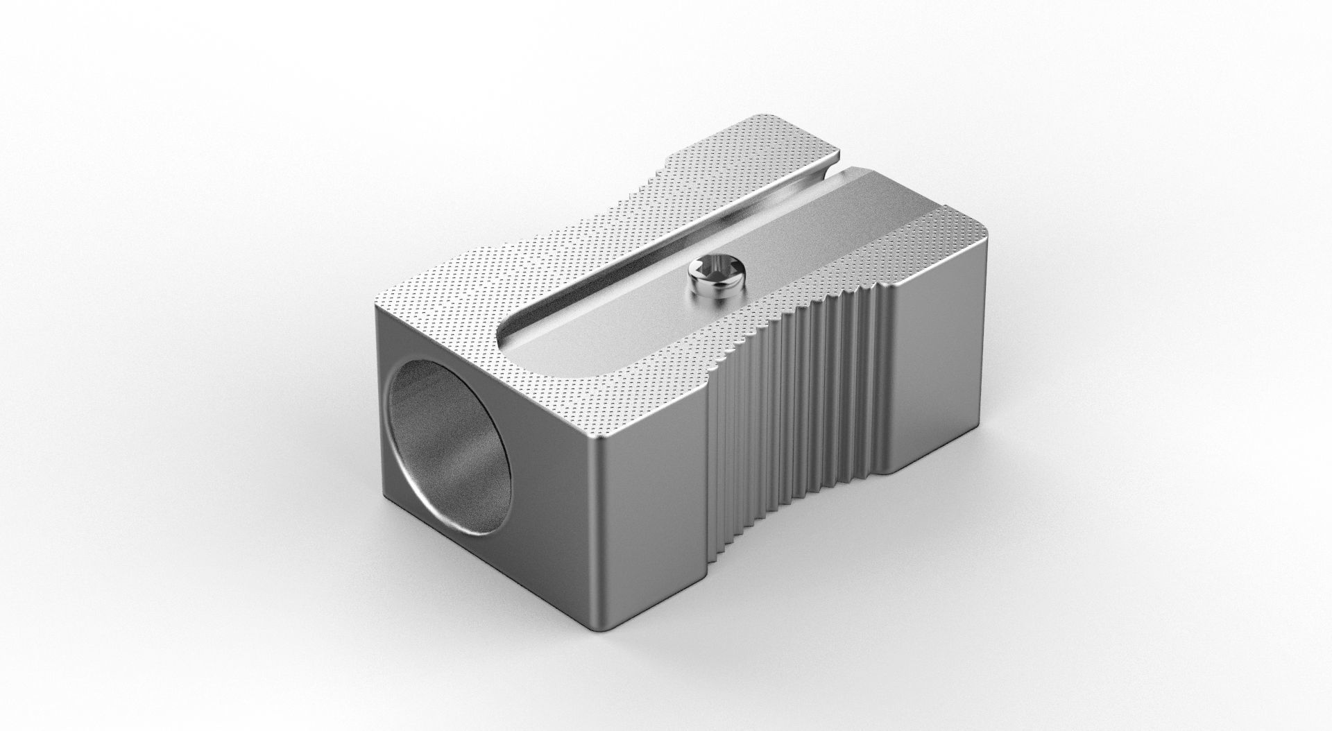 Metal Sharpener one Hole 3D model_49