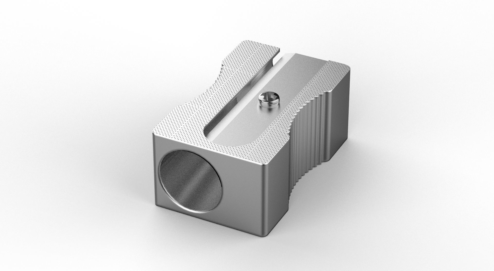 Metal Sharpener one Hole 3D model_38
