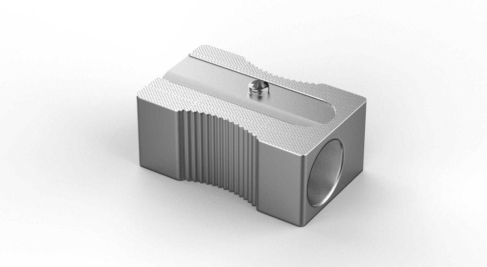 Metal Sharpener one Hole 3D model_18