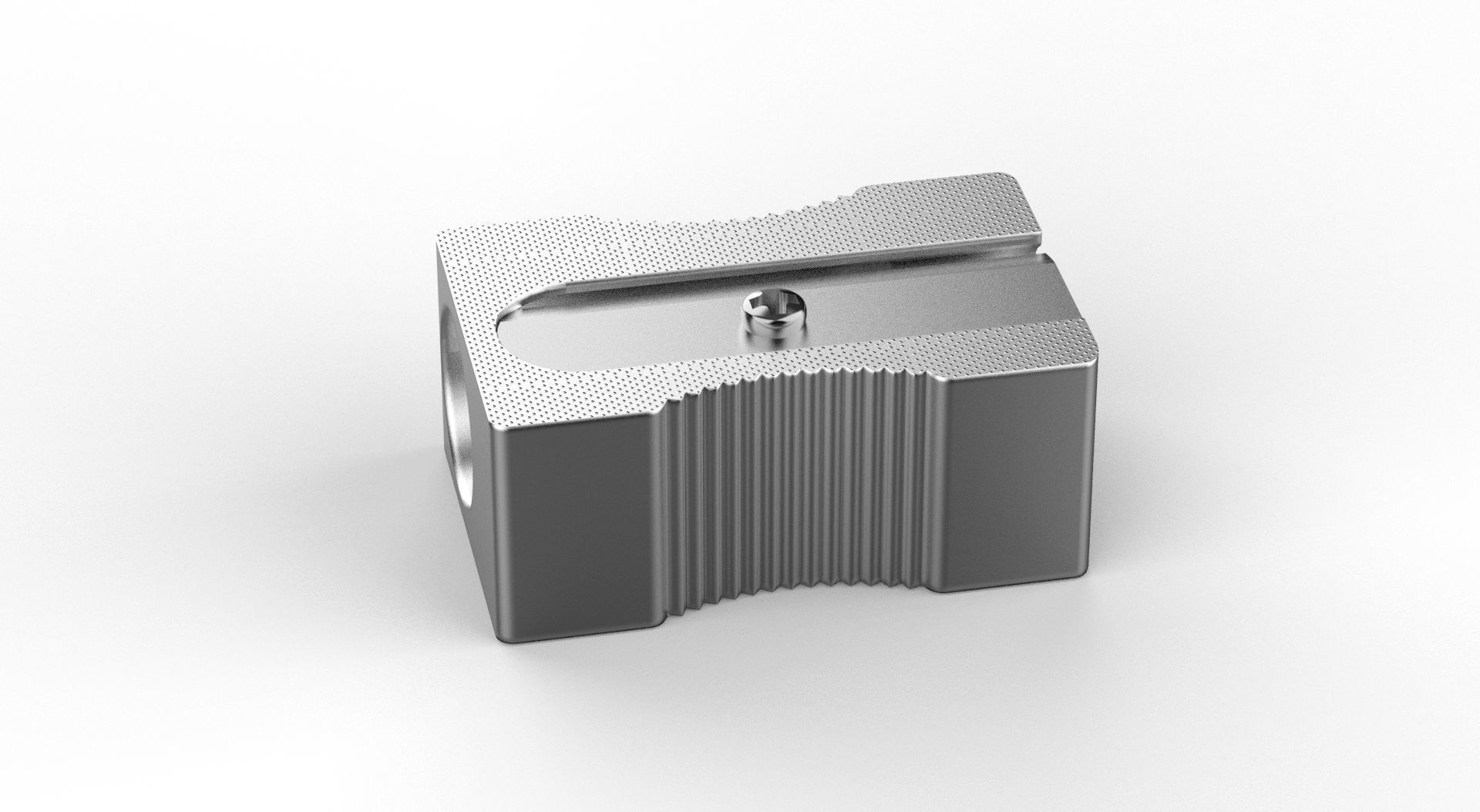 Metal Sharpener one Hole 3D model_48