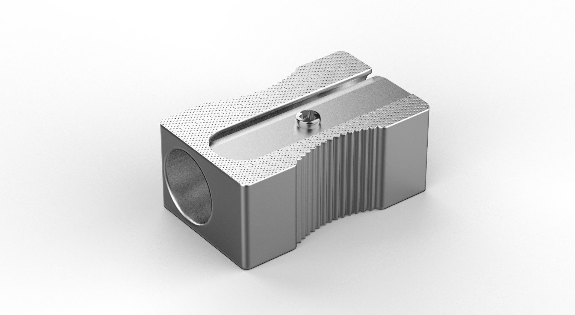 Metal Sharpener one Hole 3D model_51