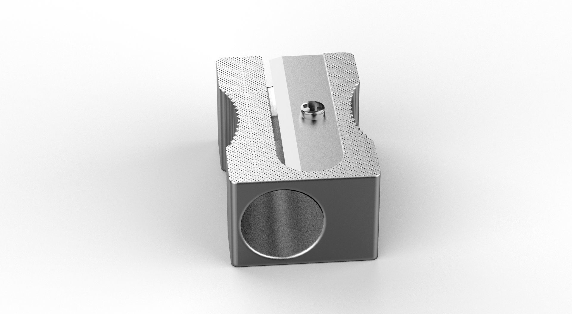 Metal Sharpener one Hole 3D model_24