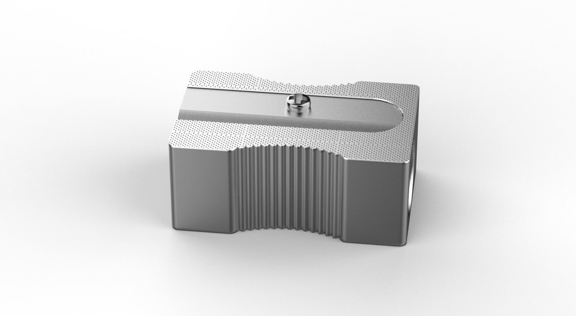 Metal Sharpener one Hole 3D model_3