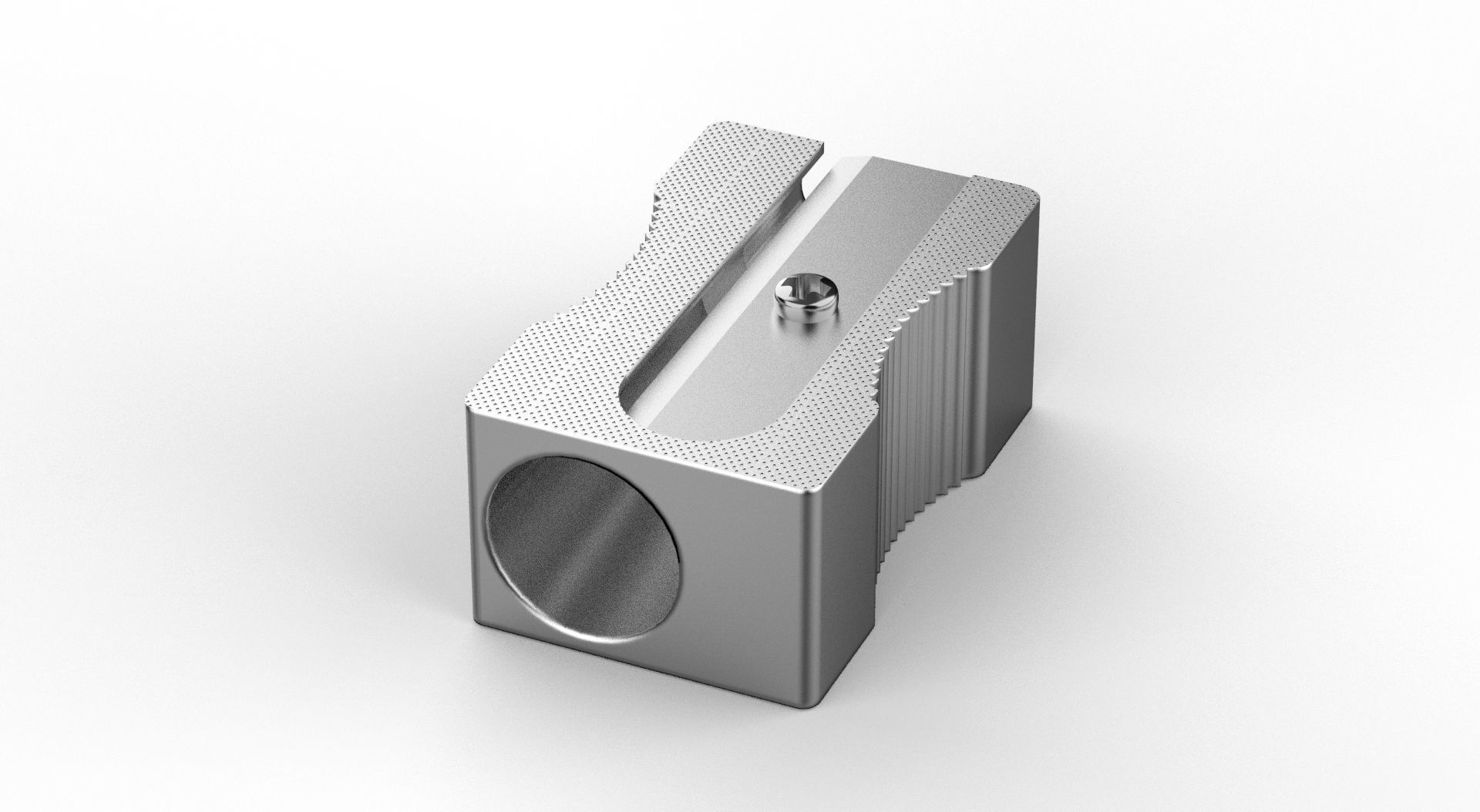 Metal Sharpener one Hole 3D model_39